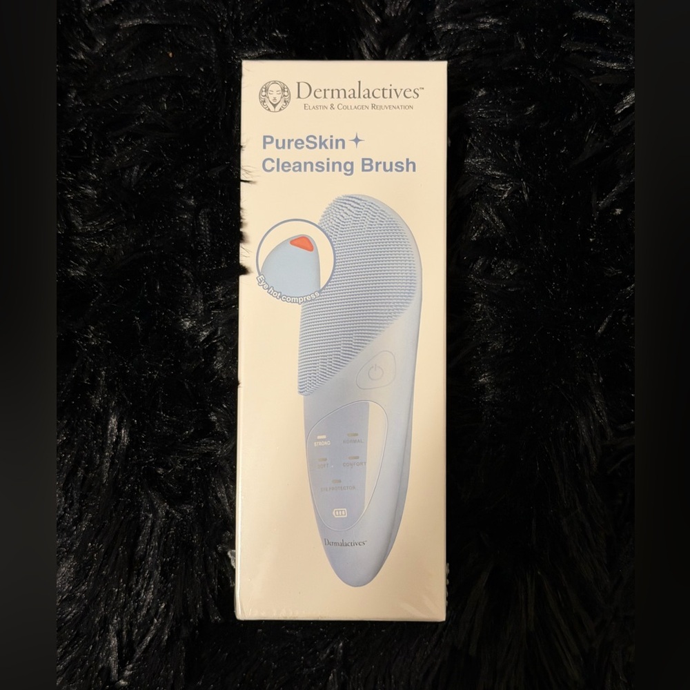 Dermalactives PureSkin Cleansing Brush Facial Cleanser Silicone USB Rechargeable